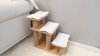 Show in main carousel: FUKUMARU 2-in-1 Wooden Dog & Cat Stairs with Scratching Post, Brown, Large slide 7 of 7