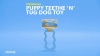 Show in main carousel: Nylabone Puppy Teethe n' Tug Toy Blue, X-Small  slide 8 of 11