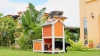 Show in main carousel: Petsfit 2-Story Elevated Wooden Outdoor Cat House, Orange slide 7 of 7