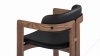 Pamplona - Pamplona Chair, Black and Walnut Stain