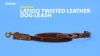 Show in main carousel: OmniPet Latigo Twisted Leather Dog Leash, Burgundy, 6-ft slide 2 of 2