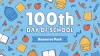 100 Days at School Glasses Template