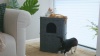 Show in main carousel: FUKUMARU 2-Story Bed Cave & Tunnel Condo Felt Cat Hideaway, Dark Grey slide 8 of 8
