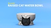 Show in main carousel: Necoichi Ceramic Elevated Cat Water Bowl, Cat Paw Print, Extra Tall, 12.2-oz slide 9 of 12