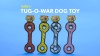 Show in main carousel: Tuffy's Ultimate Tug-O-War Squeaky Plush Dog Toy, Red Paws slide 7 of 8