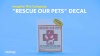 Show in main carousel: Imagine This Company "Rescue Our Pets" Decal, 2 count slide 5 of 6