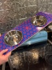 Show in main carousel: Funky Flies Phunky Donuts SkateBowls Stainless Steel Elevated Dog Bowls, 3-cup slide 11 of 11