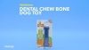 Show in main carousel: Nylabone Moderate Chew FlexiChew Dental Chew Toy, Textured Bone, Chicken, Small  slide 9 of 12
