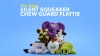 Show in main carousel: Hear Doggy Silent Squeaker Chew Guard Flattie Giraffe Plush Dog Toy slide 10 of 11