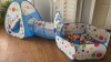 Show in main carousel: Piggy Poo and Crew Play Tunnel & Pop Up Tent Round Ball Pit with 50 Balls Pet Toy slide 6 of 7