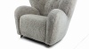 Tired Man - Tired Man Lounge Chair, Soft Gray Luxe Sheepskin