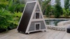 Show in main carousel: Petsfit Two Level Wooden Outdoor Cat House with Escape Door, Grey slide 9 of 9