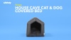 Show in main carousel: Frisco Velvet Covered House Cat & Dog Bed, Gray slide 8 of 9