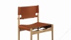 Aksel - Aksel Counter Stool, Whiskey Brown Vegan Leather and Ash