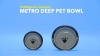 Show in main carousel: PetRageous Designs Metro Deep Ceramic Dog & Cat Bowl, 4-cup slide 5 of 6