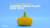 Show in main carousel: P.L.A.Y. Pet Lifestyle and You Garden Fresh Zucchini Squeaky Plush Dog Toy slide 7 of 8