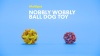Show in main carousel: Multipet Nobbly Wobbly Ball Dog Toy, Color Varies, 3-in slide 8 of 9