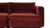 Morrell - Morrell Sectional, Left Corner, Garnet Velvet