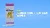 Show in main carousel: Petkin Jumbo Dog & Cat Ear Wipes, 80 count slide 3 of 4