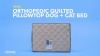 Show in main carousel: Serta Quilted Orthopedic Pillowtop Dog Bed with Removable Cover, Mocha, X-Large slide 5 of 7