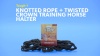 Show in main carousel: Tough1 Knotted Rope & Twisted Crown Training Horse Halter, Black slide 2 of 2