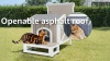 Show in main carousel: Petscosset Insulated Outdoor Cat House with Raised Base, Gray, 19.3 x 30 x 23.6-in slide 9 of 9