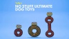 Show in main carousel: Tuffy's No Stuff Mega Ring Squeaky Plush Dog Toy, Tiger slide 7 of 9