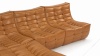 Tyge - Tyge Sectional, Left Chaise, Bourbon Vegan Leather