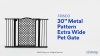Show in main carousel: Frisco Metal Pattern Extra Wide Auto-close Dog Gate, 30-in, Gray slide 6 of 8