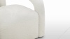 Deux - Deux Lounge Chair, White Boucle