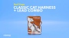 Show in main carousel: Red Dingo Classic Nylon Cat Harness & Leash, Black, 10.6 to 18.9-in chest slide 6 of 7