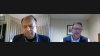 Video thumbnail showing a frame of the webinar, with two people in a video call