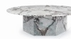 Saga - Saga Large Coffee Table, Modellato Marble