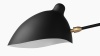 Mouille Ceiling - Mouille Ceiling Lamp 3 Arms, Black