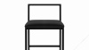 Rens - Rens Counter Stool, Black Plush Velvet