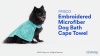 Show in main carousel: Frisco Embroidered Pawprint Microfiber Dog Bath Cape Towel, Teal, Large slide 7 of 8
