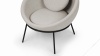 Delphi - Delphi Bowl Chair, Wheat Gray Cashmere Wool