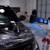 Car getting detailed with a PPF Installation