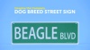 Show in main carousel: Imagine This Company Dog Breed Street Sign, Dachshund slide 6 of 7