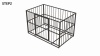 Show in main carousel: Xbrigh Indoor Escape-Proof Double-Door Steel Dog Cage with Removable Tray & Wheels, Green, 48-in slide 8 of 9