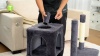 Show in main carousel: TSCOMON Multi-Level 58-in Plush Cat Tree & Condo, Deep Grey slide 8 of 9