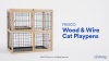 Show in main carousel: Frisco Collapsible Wood & Wire Cat Cage Playpen - 2 Level slide 8 of 9