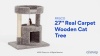 Show in main carousel: Frisco 27-in Real Carpet Cat Tree with Condo & Oval Perch, Beige slide 5 of 6