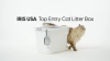Show in main carousel: IRIS Large Square Top Entry Cat Litter Box, White/Beige slide 9 of 10