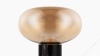 Karl - Karl Table Lamp, Amber Glass and Black Marble