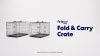 Show in main carousel: Frisco Fold & Carry Double Door Collapsible Wire Dog Crate, Medium slide 8 of 10