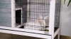 Show in main carousel: Petsfit Indoor/Outdoor Small Pet Hutch with Pull Out Tray, Grey slide 7 of 7