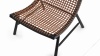 Suko - Suko Lounge Chair, Natural Cord and Ink Black Vegan Leather