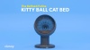 Show in main carousel: The Refined Feline Kitty Ball Cat Bed, Smoke slide 10 of 12
