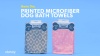 Show in main carousel: Bone Dry Printed Moroccan Microfiber Dog & Cat Bath Towel, Gray slide 5 of 6